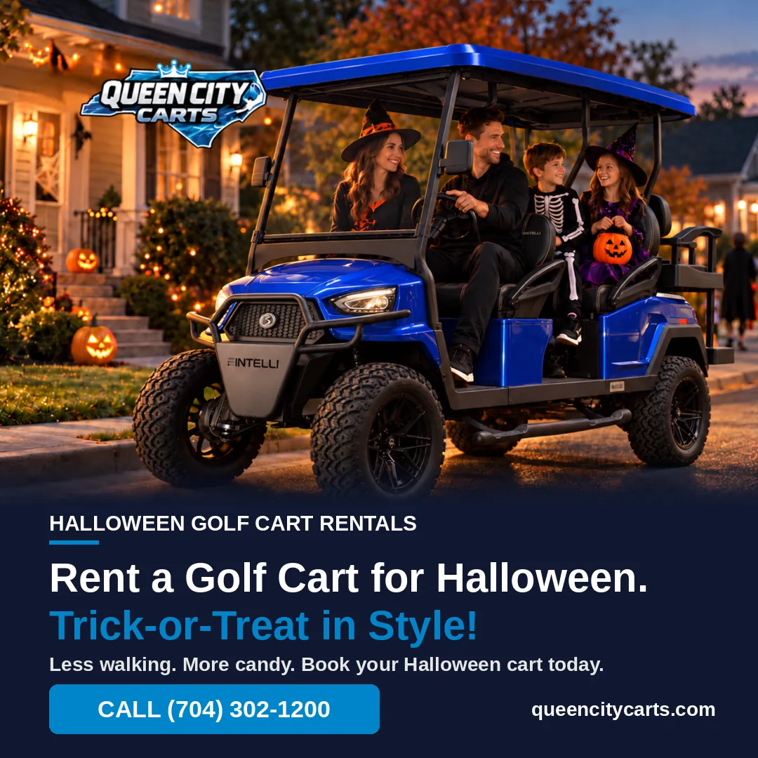 Halloween golf cart rentals in Mount Holly: rent a golf cart for Halloween